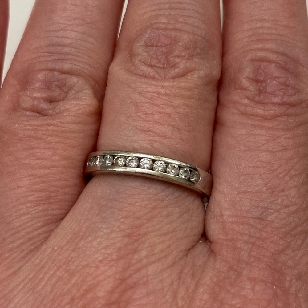 NWOT - Diamond and White Gold Ring. - Picture 1 of 1